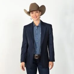 Lockbourne Navy Blazer -Western Cowboy Equipment Shop 6990 alt4