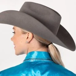 Turquoise Faux Button Bling Show Top -Western Cowboy Equipment Shop 70020 alt4