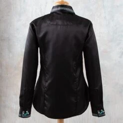 Black Faux Button Bling Show Top -Western Cowboy Equipment Shop 70021 back