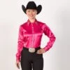 Magenta Faux Button Bling Show Top -Western Cowboy Equipment Shop 70023 main 1