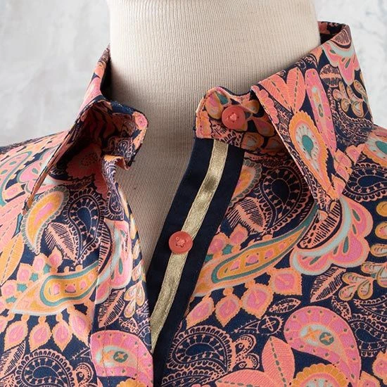 Peach Paisley Top 8 Peach Paisley Top - Image 6