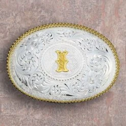 Montana Silversmiths Medium Initial Buckle -Western Cowboy Equipment Shop 700 i