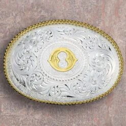 Montana Silversmiths Medium Initial Buckle -Western Cowboy Equipment Shop 700 o