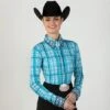 Baby Blue Bling Show Blouse -Western Cowboy Equipment Shop 702030