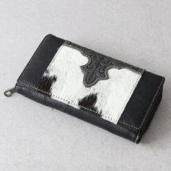 Salt And Pepper Cowhide Wallet