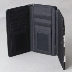 Salt And Pepper Cowhide Wallet -Western Cowboy Equipment Shop 70475 int2