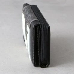 Salt And Pepper Cowhide Wallet -Western Cowboy Equipment Shop 70475 side