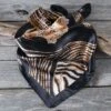 Black And Tan Animal Print Wild Rag -Western Cowboy Equipment Shop 72553