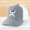 Hooey Cayman Grey Ball Cap -Western Cowboy Equipment Shop 73292