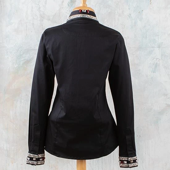 Black Bling Fuax Button Show Top 7 Black Bling Fuax Button Show Top - Image 5