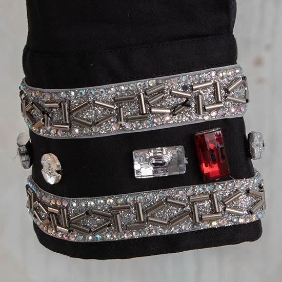 Black Bling Fuax Button Show Top 9 Black Bling Fuax Button Show Top - Image 7