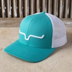 Kimes Ranch Weekly Trucker Teal Cap
