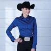 Sateen Royal Show Blouse -Western Cowboy Equipment Shop 75826