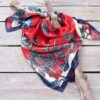 Red And Navy Paisley Wild Rag -Western Cowboy Equipment Shop 76617