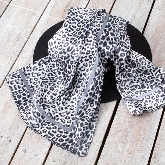 Snow Leopard Wild Rag 4 Snow Leopard Wild Rag - Image 2