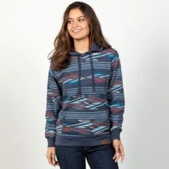 Ariat Chimayo New Mexico Navy All-Over Print Hoodie