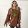 Cactus Fringe Sweater
