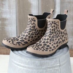 Corkys Leopard Yikes Rain Boots