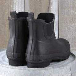 Corkys Black Yikes Rain Boots -Western Cowboy Equipment Shop 809984 heel 1