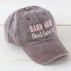 Barn Hair Don't Care Brown Ball Cap