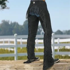 Kids' All-Around Black In-Stock Chaps