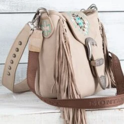 Oakland Khaki Aztec Handbag 9 Oakland Khaki Aztec Handbag -Western Cowboy Equipment Shop 836015 side