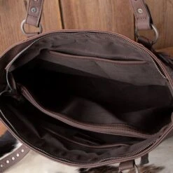 Trinity Ranch Coffee Floral Tooled Tote -Western Cowboy Equipment Shop 849159 int A