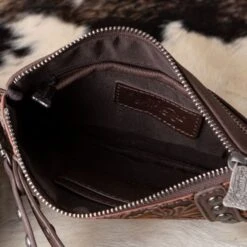 Trinity Ranch Coffee Floral Tooled Clutch 8 Trinity Ranch Coffee Floral Tooled Clutch -Western Cowboy Equipment Shop 849963 int A