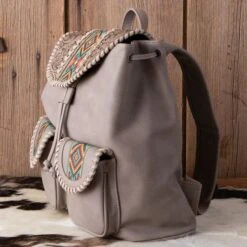 Aztec Khaki Backpack -Western Cowboy Equipment Shop 849967 side A