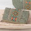 Green Aztec Wallet