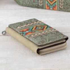 Green Aztec Wallet -Western Cowboy Equipment Shop 849969 side A