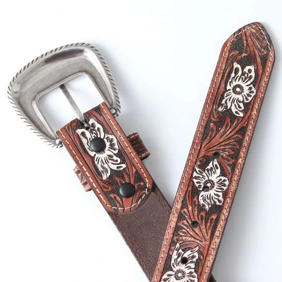 Roper Yucca Valley Floral Tooled Belt 5 Roper Yucca Valley Floral Tooled Belt - Image 3