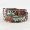 Roper Womens Blue Floral Belt