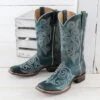 Roper Blair Turquoise Boots 2 Roper Blair Turquoise Boots -Western Cowboy Equipment Shop 9211777