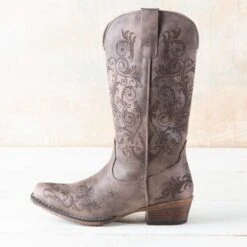 Roper Tall Stuff Floral Boots 7 Roper Tall Stuff Floral Boots -Western Cowboy Equipment Shop 9212178 side