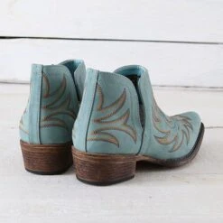 Roper Blue Ava Booties -Western Cowboy Equipment Shop 9212638 heel