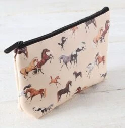 Lila Large Horse Cosmetic Bag -Western Cowboy Equipment Shop 926209 reverse