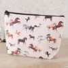 Lila Large White Horse Cosmetic Bag -Western Cowboy Equipment Shop 926218