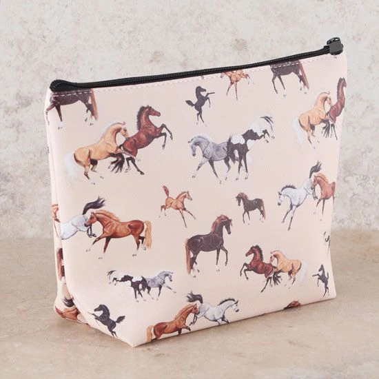 Lila Large White Horse Cosmetic Bag 5 Lila Large White Horse Cosmetic Bag - Image 3