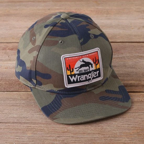 Wrangler Bronco Camo Ball Cap 3 Wrangler Bronco Camo Ball Cap