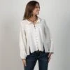Ivory Lace Long Sleeve Top -Western Cowboy Equipment Shop 98994