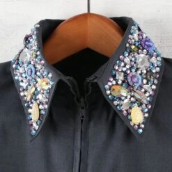 Showtime Collar Grey Show Blouse -Western Cowboy Equipment Shop 99884 detail