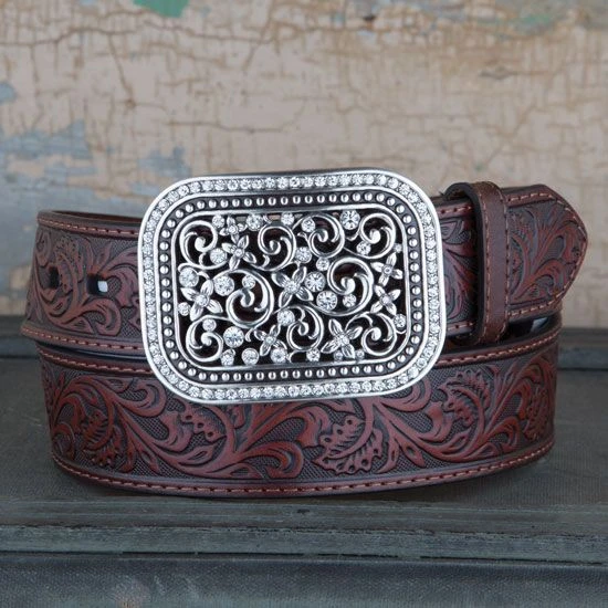Ariat Ladies' Tooled Belt 3 Ariat Ladies' Tooled Belt