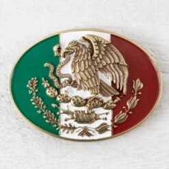 Ariat Mexico Flag Buckle