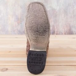 Corral Embroidered Steer Skull Full Quill Ostrich Boots -Western Cowboy Equipment Shop A4045 sole