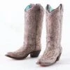Corral Brown Glitter Butterfly Boots