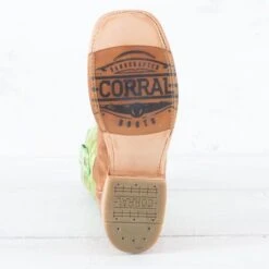 Corral Sand Rodeo Boots -Western Cowboy Equipment Shop A4102 sole