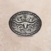 Montana Silversmiths Attitude Buckle Antique Scroll Longhorn Buckle