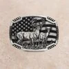 Montana Silversmiths Montana Attitude Matched Pair Deer Buckle -Western Cowboy Equipment Shop A785S