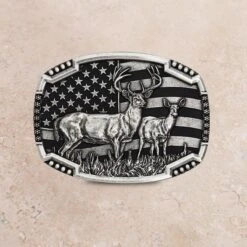 Montana Silversmiths Montana Attitude Matched Pair Deer Buckle